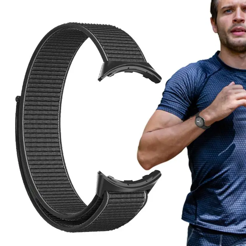 

Совместим с ремешком для часов, Мягкий Гибкий Нейлоновый браслет для смарт-часов, легкие, дышащие, легко подходят для замены