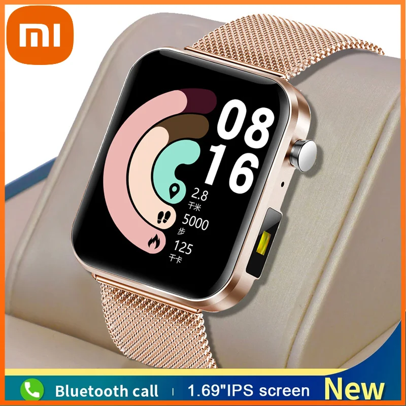 

Huawei Men Smart Watch Bluetooth Call 1.69 Inch Screen Fitness Tracker Heart Rate Monitor Women Smartwatch for Xiaomi