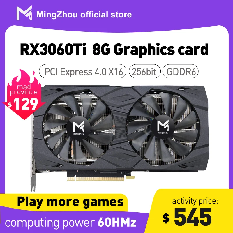 

Оригинальная видеокарта RTX 3060TI 8 Гб 256Bit GDDR6 HDMI-совместимая видеокарта DP 3060 TI 8G GPU