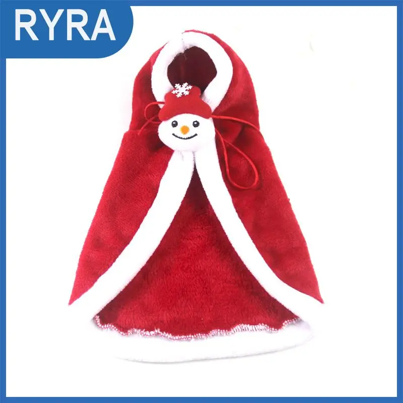 

S/M/L Christmas Pet Cat And Dog Doll Cloak Change Clothes New Year Cloak Change Dress Cute Festive Five Styles Red New 2021