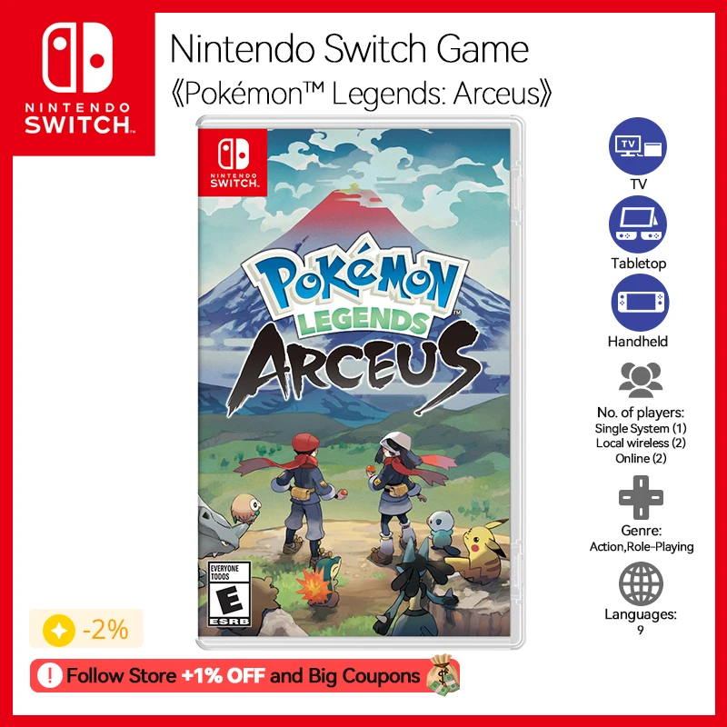 Игровые предложения для Nintendo Pokemon Legends: Arceus switch продукты Легенды покемона OLED lite -