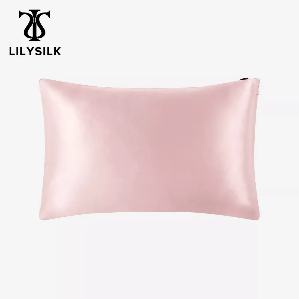 

LILYSILK Pure 100 Silk Pillowcase Hair With Hidden Zipper 19 Momme Terse Color For Women Men Kids Girls Luxury Free Shipping