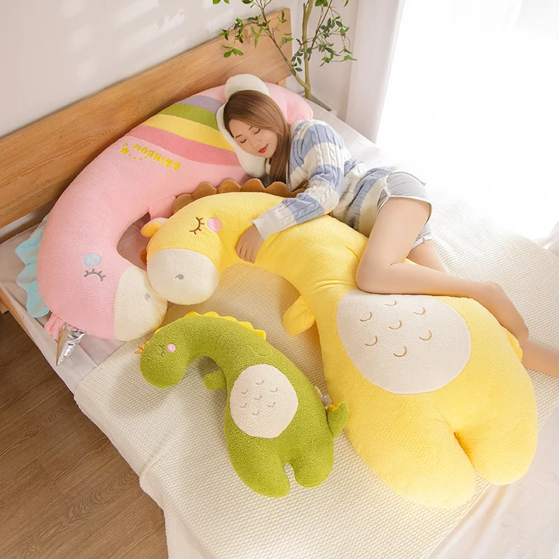 

80-100CM Kawaii Anime Cartoon Animal Giraffe Unicorn Goose Duck Plush Toy Pillow Soft Sofa Cushion Baby Girlfriend Birthday Gift
