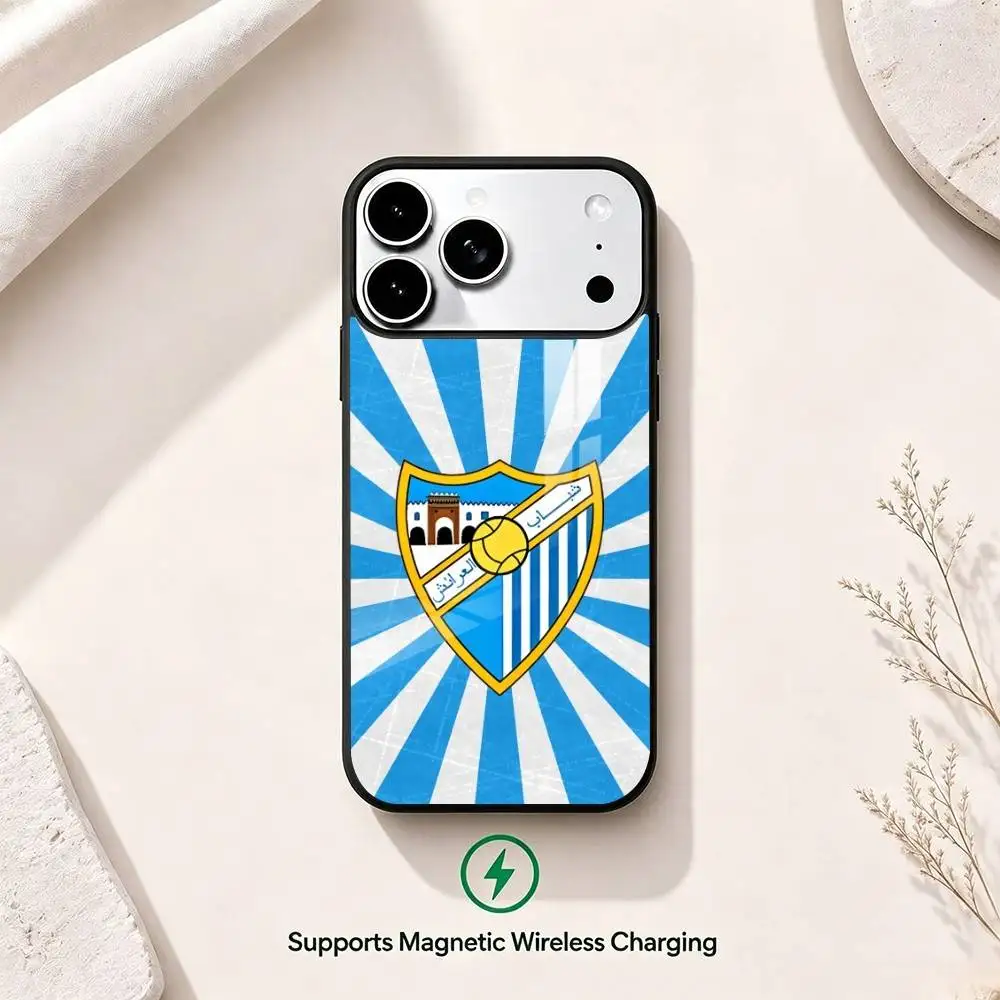 Чехол для телефона Football Club M-Malaga C.F. для iPhone 17, 16, 15, 14, 13, 12, 11 Plus, Pro с поддержкой магнитной беспроводной зарядки (art.: 3920db6cfd10b) - 3920db6cfd10b