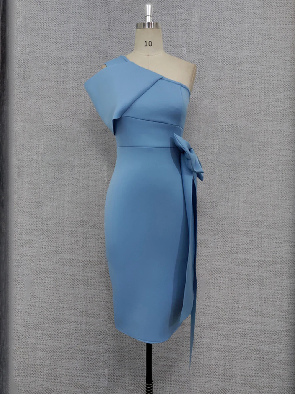 Romans Blue Short Party Dress Cocktail Dress One Shoulder Short Prom Dress Women Night Dress Robe de soiree Wedding Party Dress