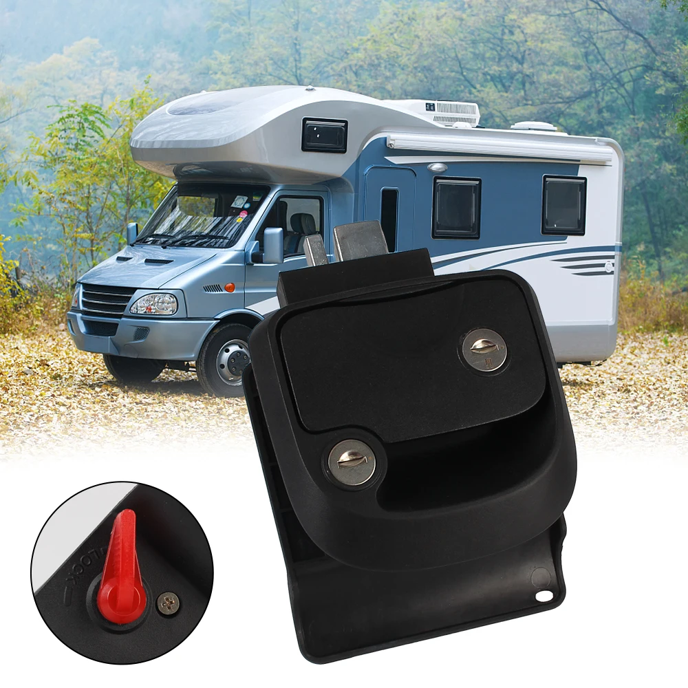 

Camper Accessories RV Camper Trailer Entry Door Lock RV Door Lock Replacement Double Open Door Lock Door Latch Handle with Keys