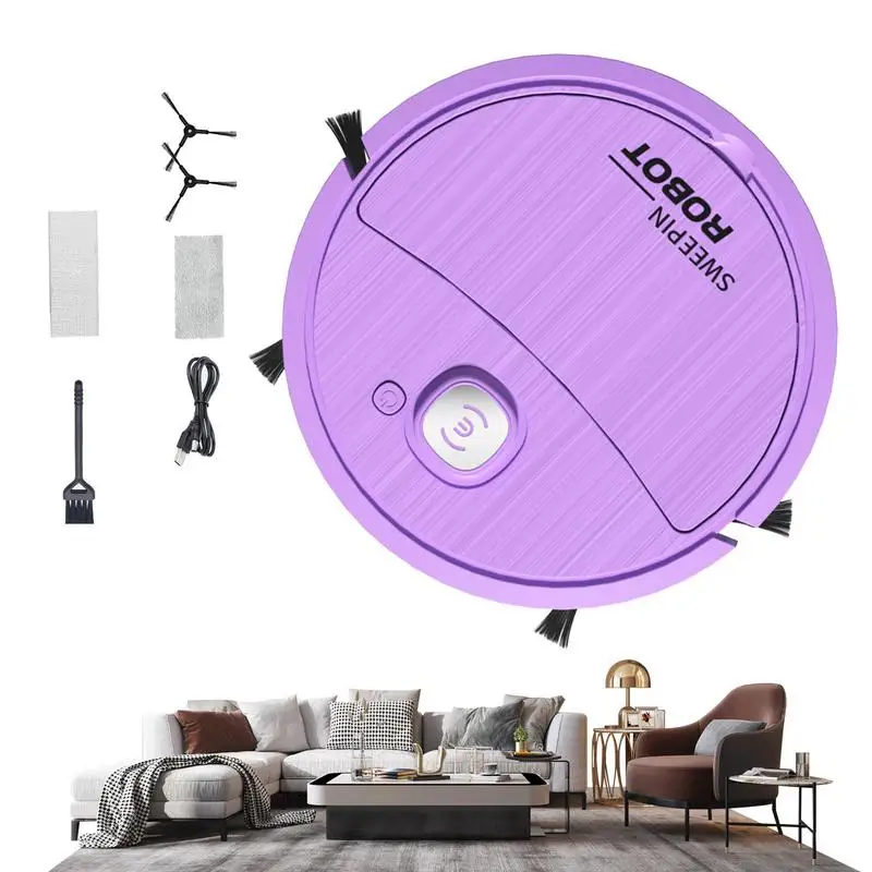

Robot Vacuum Cleaner Wireless Rechargeable Vacuum Cleaner With USB Charging Electric Sweeper For Living Room Balcony Kitchen
