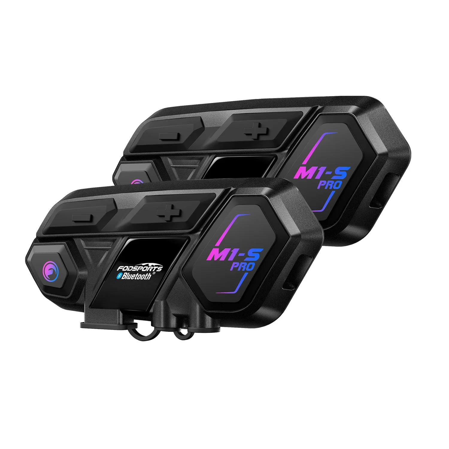 

2 шт.Fodsports M1-S PRO Беспроводная Bluetooth-гарнитура для мотоциклетного шлема