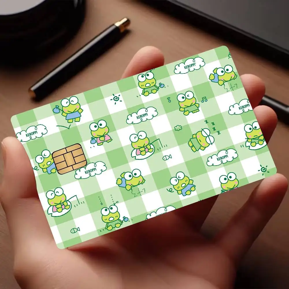 Мультяшные наклейки K-KeroppiS для банковских и транспортных карт, водонепроницаемые, защита от царапин, подарок для женщин (art.: 3920dc46fdfb4) - 3920dc46fdfb4