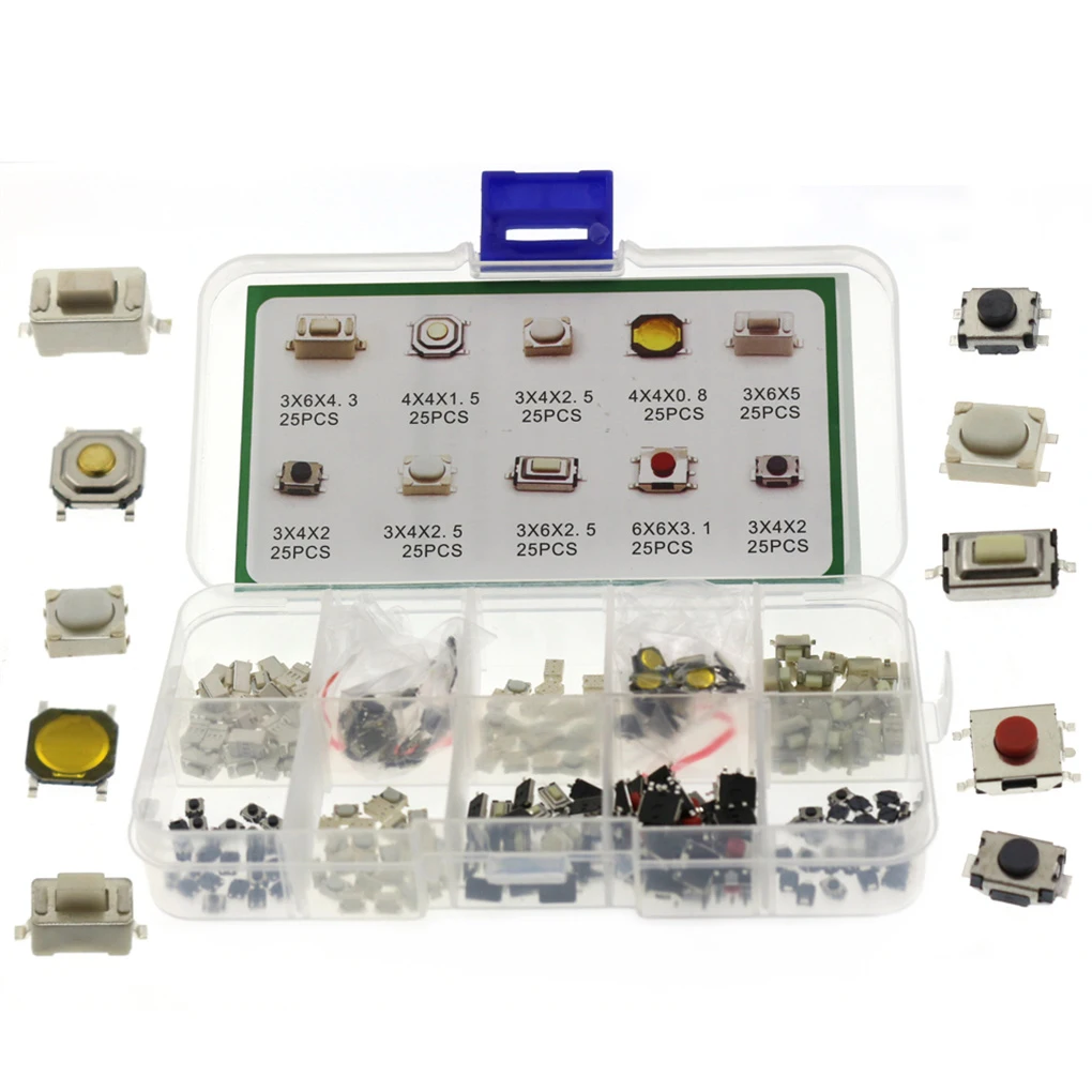 

250 Pcs Vehicle Push Button Switch Replacement Touch Control Repairing