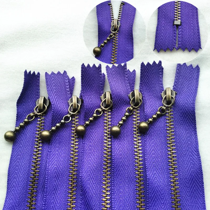 Классическая Бронзовая капельница высокое качество закрытая Хвостовая молния 3