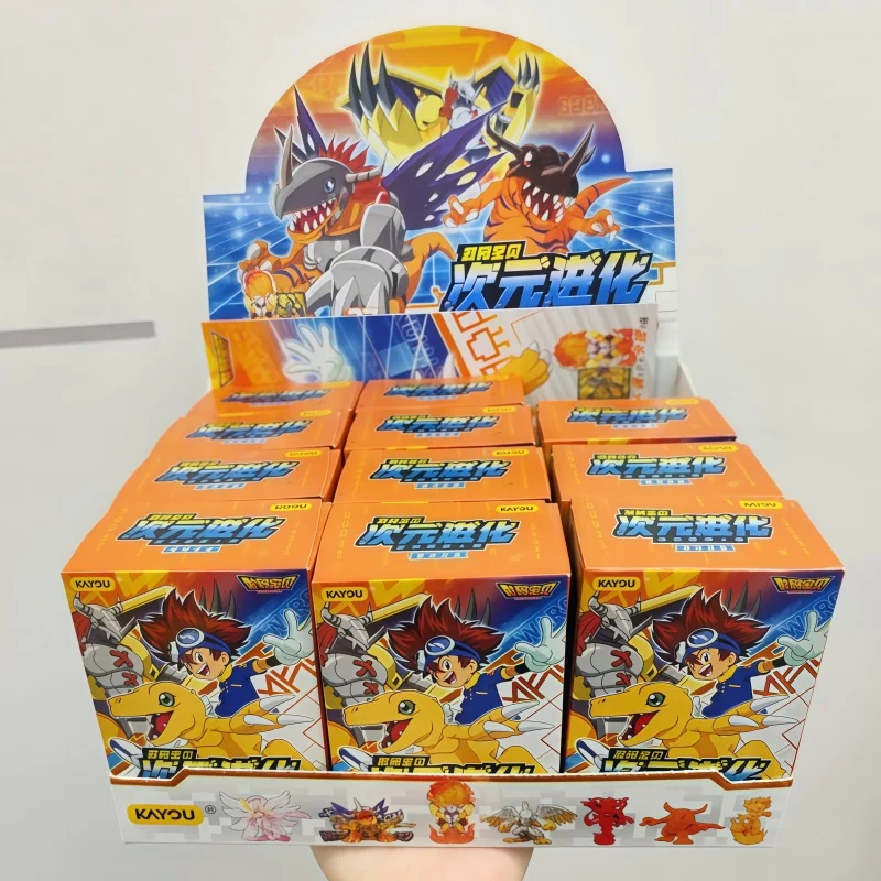 Фото Коллекционные мини-фигурки Kayou Digimon Dimensional Evolution, том 1, мега-редкие, резиновые: Варгреймон, Металл Греймон, Ангевомон. Подарок. №2
