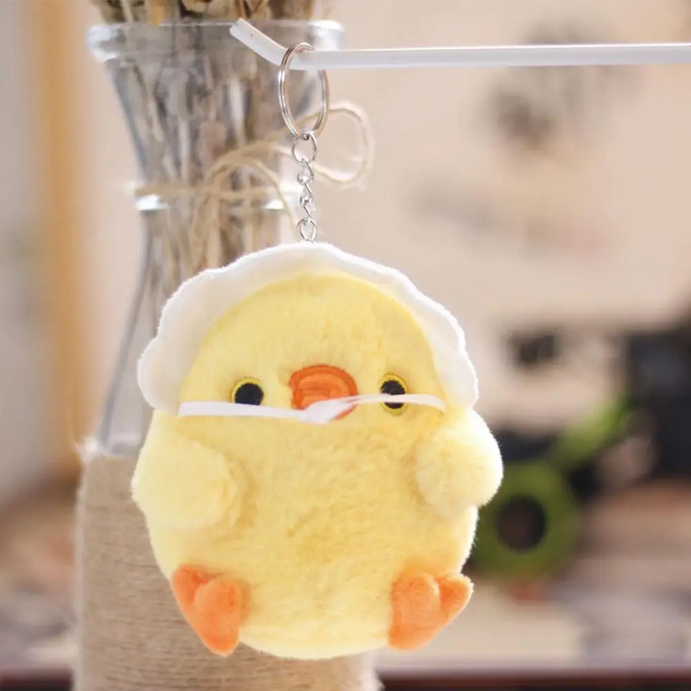 

1 шт. маленькая Желтая курица кулон плюшевая игрушка куклы милая цыпленка мини сумка кулон брелок куклы лучший подарок для детей и Fr O3n4
