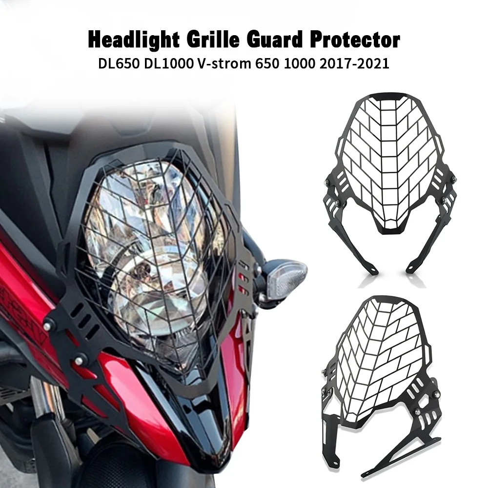 

For SUZUKI DL650 DL1000 V-strom DL 650 1000 Vstrom 650 2017 2018 2019 2020 2021 Headlight Head Light Guard Grill Protector Cover