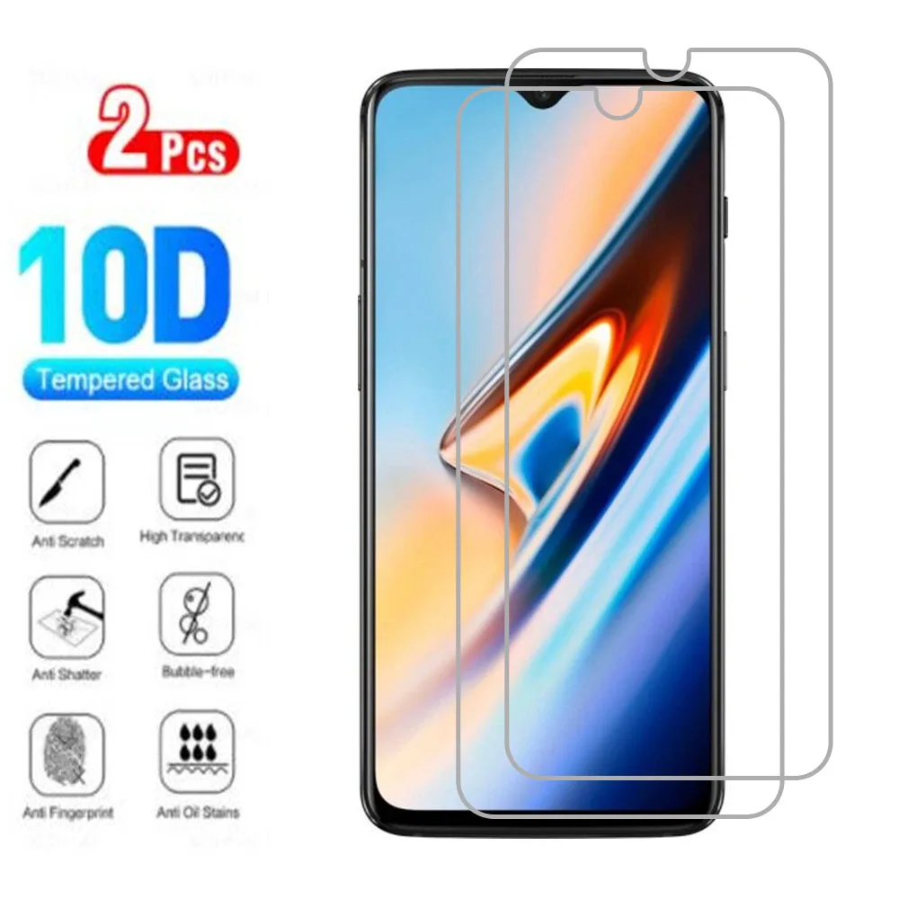 

2Pcs Original Protective Tempered Glass For OnePlus 7 6T OnePlus7 OnePlus6T A6010, A6013 Screen Protective Protector Cover Film