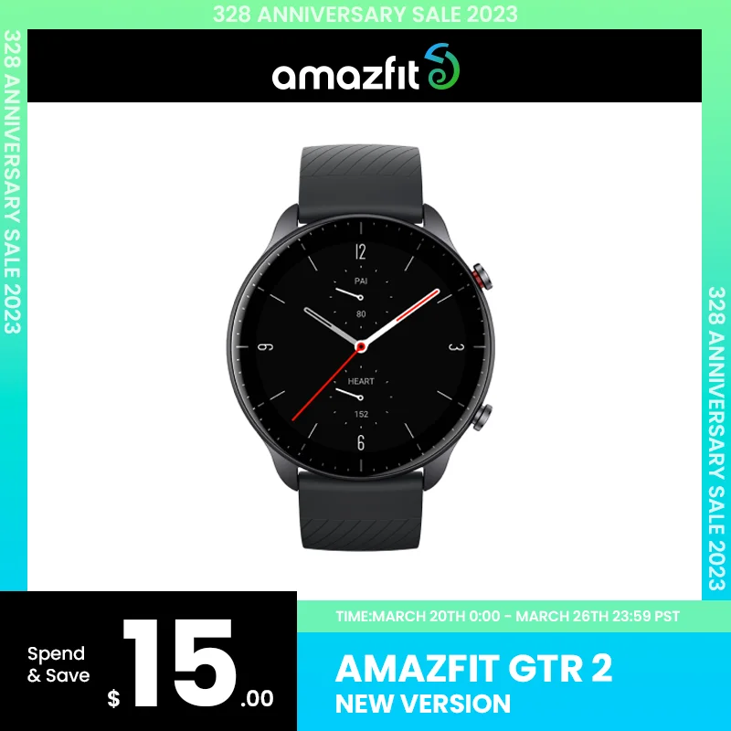 [New Version] Amazfit GTR 2 New Version Smartwatch Alexa Built-in Curved Bezel-less Design Ultra-long Battery Life Smart Watch