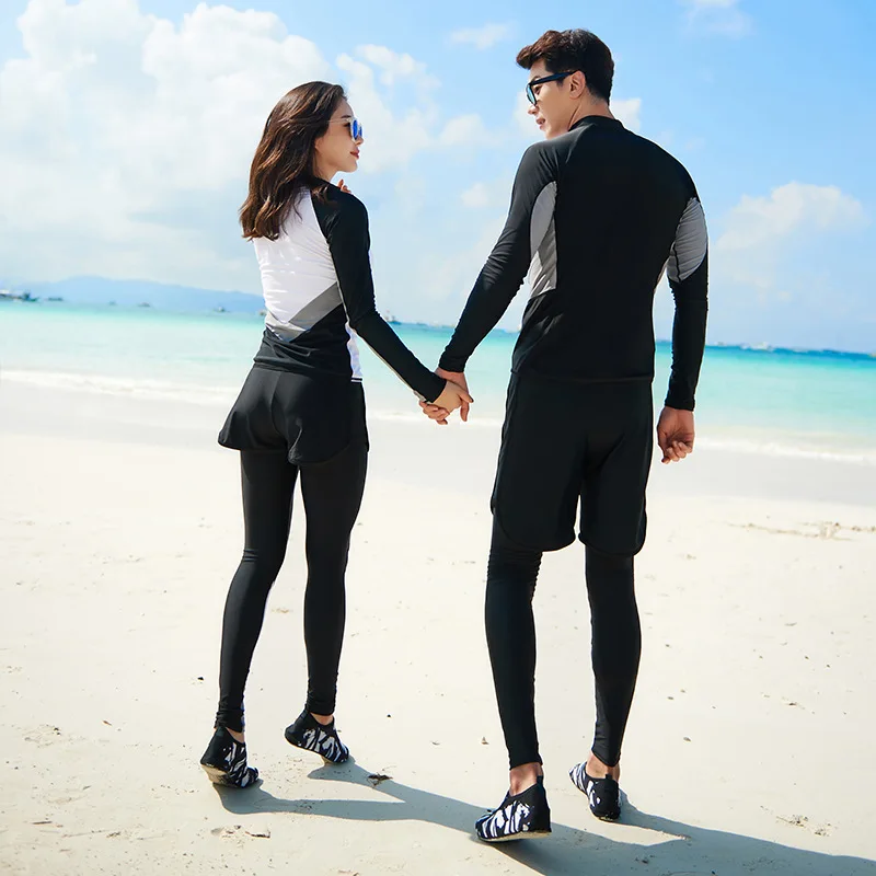 Женские и мужские купальники с длинным рукавом спортивные танкини 3 шт. |