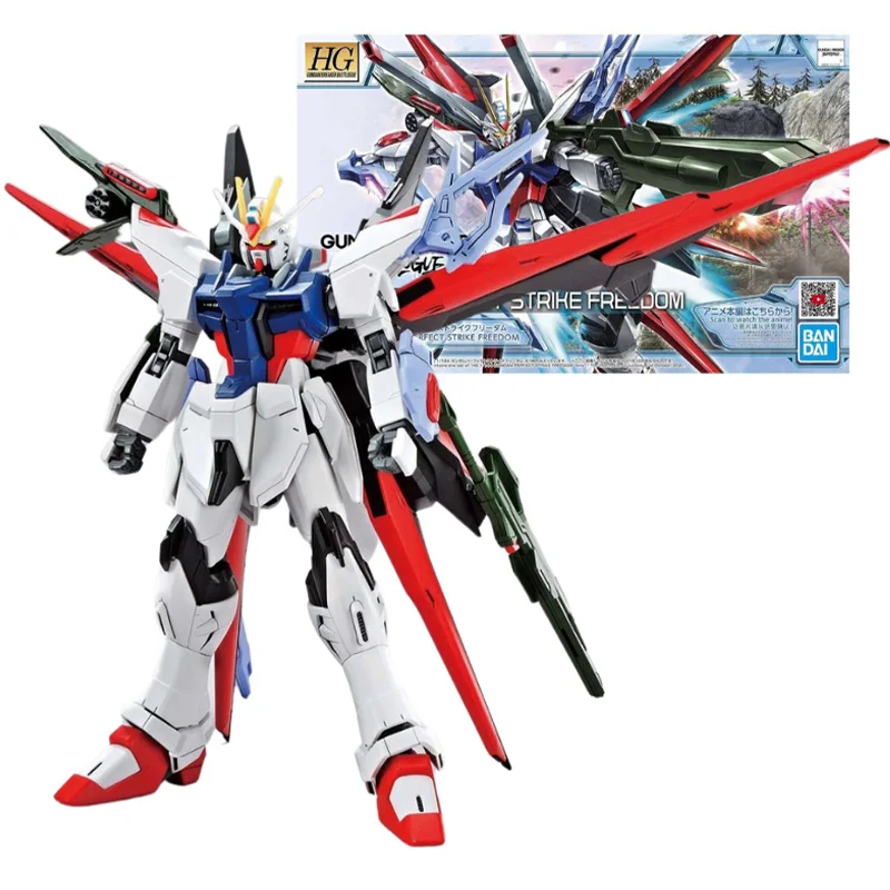 

Bandai Genuine Gundam Kit Model Anime Figure HG 1/144 Gundam Perfect Strike Freedom Collection Gunpla Anime Action Figures Toys