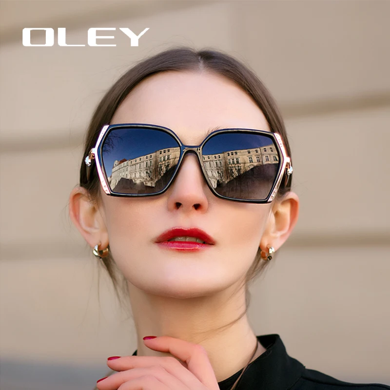 

OLEY 2022 Butterfly New Design Brand Luxury Sunglasses Women Polarized Gradient Retro Sun glasses Oculos De Sol Masculino