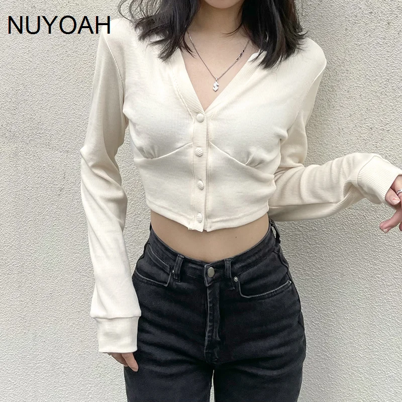 

Women Top Long Sleeve Sweater Women's Short Thin Top Fashion