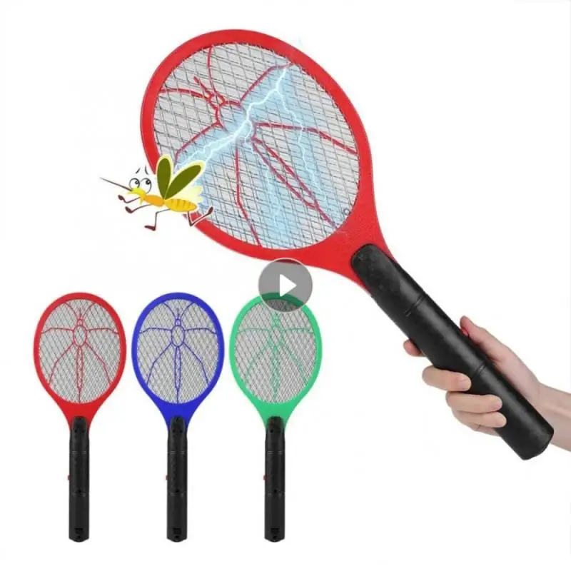 

Electric Mosquito Racket Killer Electric Fly Swatter Fryer Flies Cordless Battery Power Bug Zapper Home Insects Racket Kills Bug
