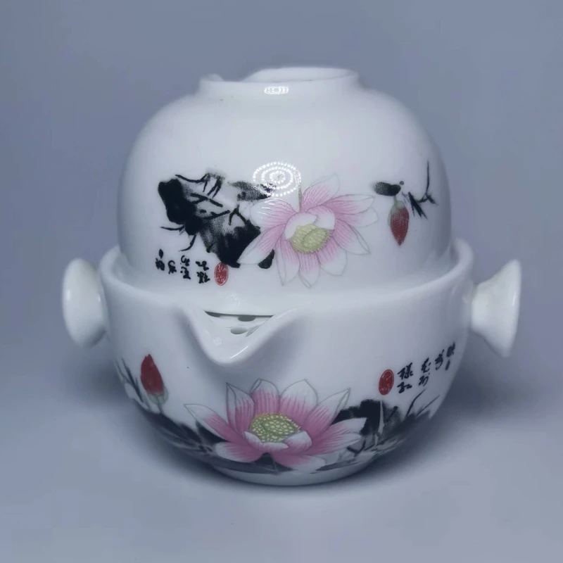 Керамический чайный сервиз To Catch Fish для путешествий