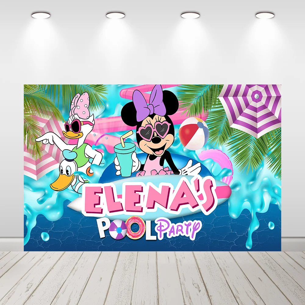 Фон для фотосъемки с изображением бассейна девочек