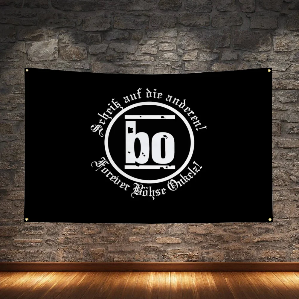 B-Bohse Onkelz Гаражный Флаг Для Подвешивания Декоративных Украшений Дома И Сада