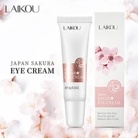 laikou sakura essence extract eye cream anti aging firming and smooting wrinkles anti puffiness dark circle brighten eyes skin