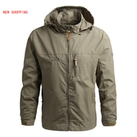 windproof coats men jacket with detachable hat water resistance lightweight coat for men outdoor sport spring autumn windbreaker