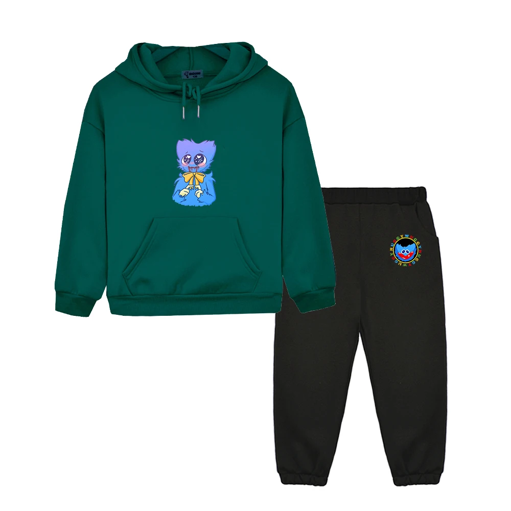 

Kids Clothing Sets Huggy Wuggy Print Toddler Pullover Hoodie Sweatshirt Pants+top 2pcs Kawaii Suit for Boy Toddler Girl Clothes