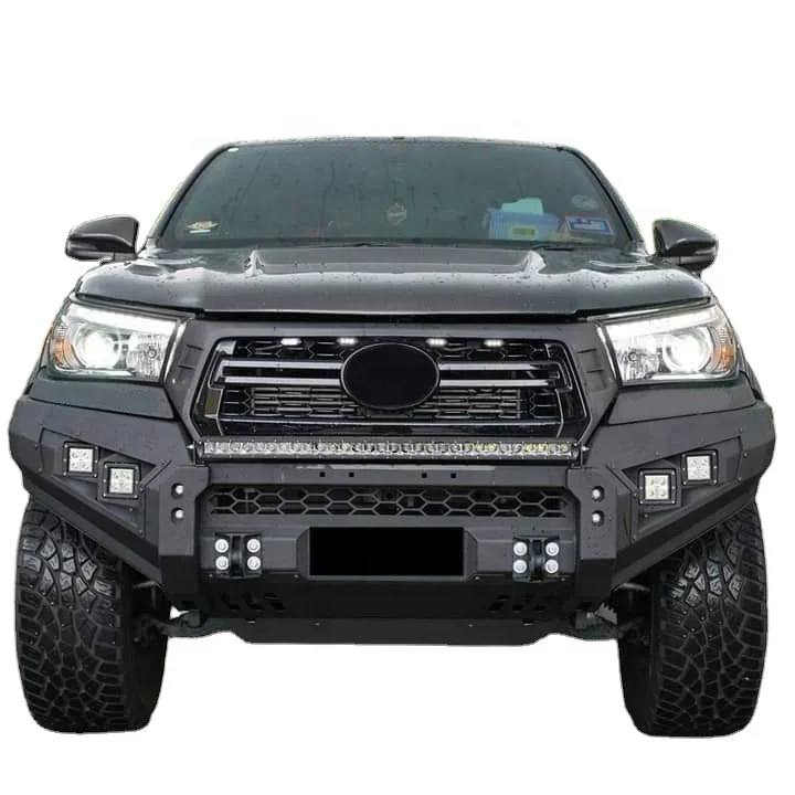 

Hot Sale Pick Up 4X4 Car Accessories Steel Front Bumper Bull Bar For Toyota Hilux Revo Rocco 2018+