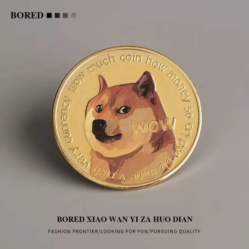 Если вам скучно, дайте ему собаку! Коллекционная памятная монета Doge, монета для игр, небольшой сувенир, декоративный подарок (art.: 3920d9c42e8a6) - 3920d9c42e8a6