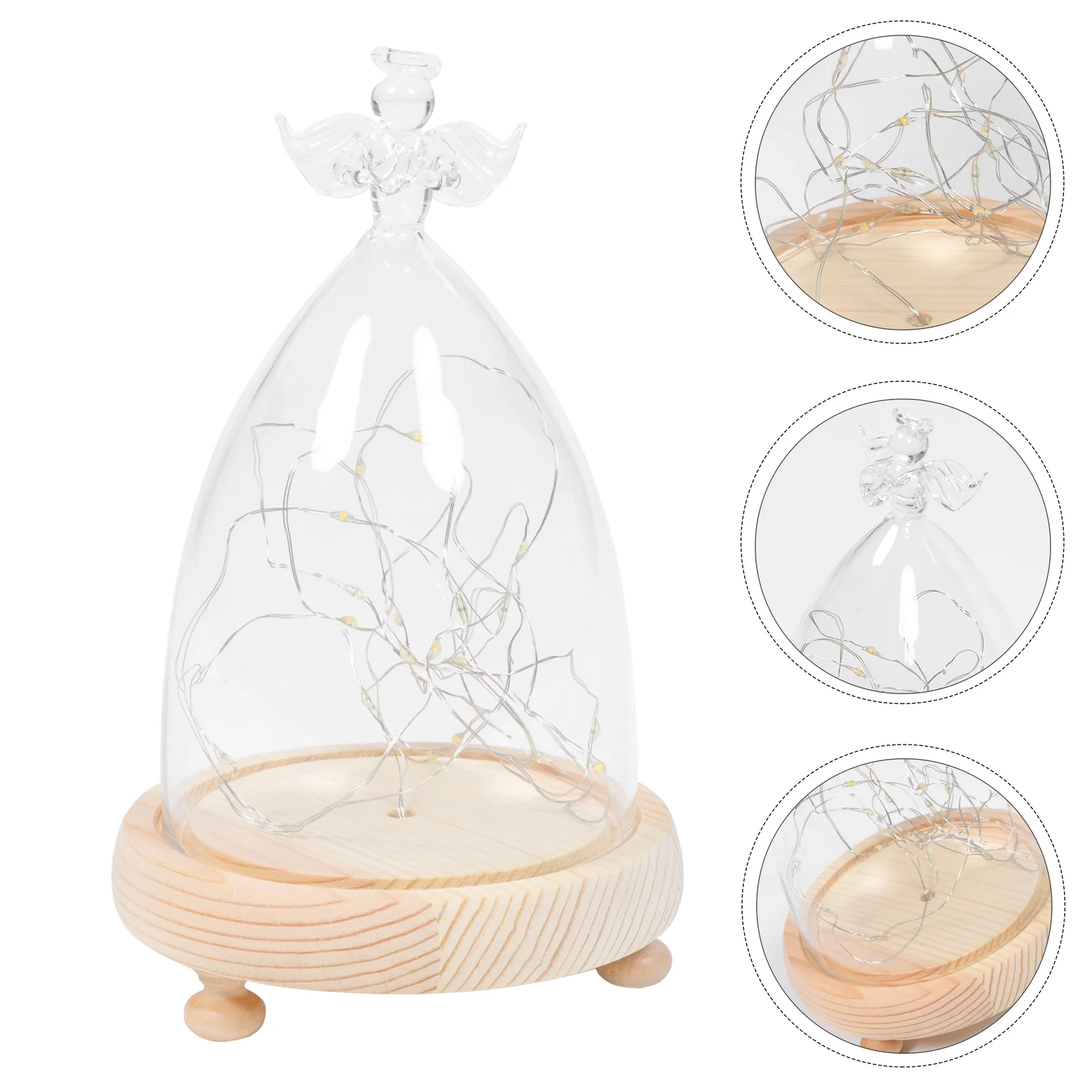 

1PC Glass Dome String Light Decor Creative Handicrafts Glass Cover Ornament