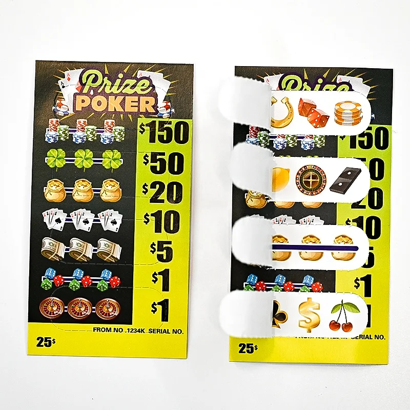 

Professional Manufacturer Custom Printing Pull Tab Gambling Tickets Scratch off Cards Pull Tab Lottery Tickets