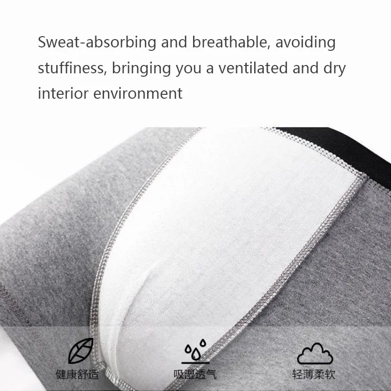 4Pcs/Lot Men's Boxer Shorts Boxers Underpants Male Stretch Shorts Comfortable Underwear Breathable Men Plus Size Boxer L-4XL