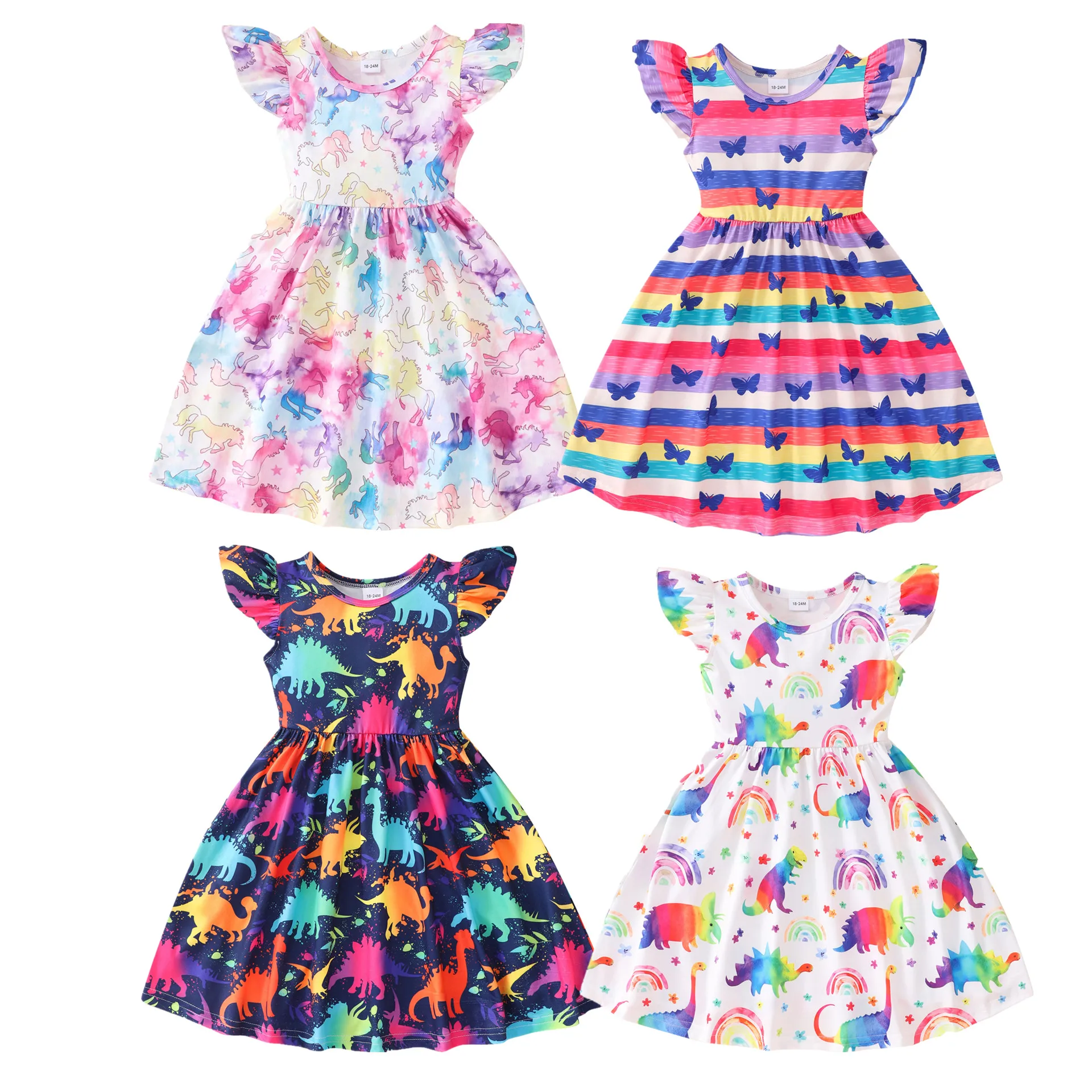 

Summer Baby Girls Dresses Chlidren Kids Clothing Floral Dress 1-8Years Kids Dresses for Girls Birthday Party Easter Costume