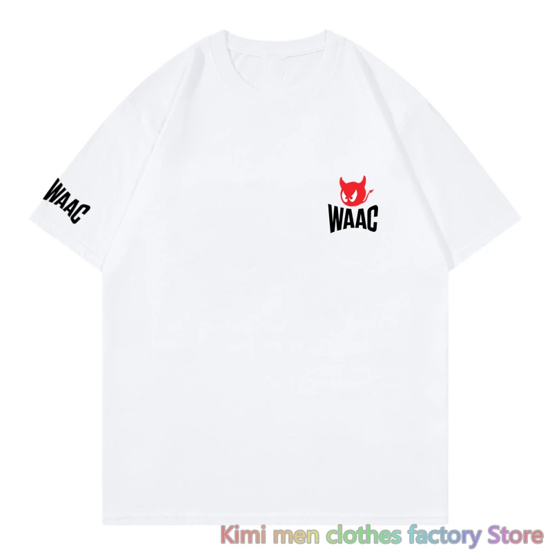 

WAAC Golf T shirt Streetswear Harajuku Women Top Tee Men Fashion Printing Cotton T Shirt Summer Casual Short Sleeve T-Shirts