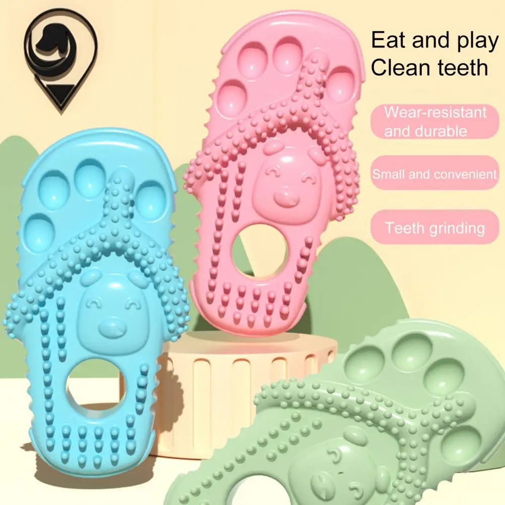 

Tooth Toy for Dogs Soft Slipper Shape Pet Teething Toy Chew Toy for Dogs Relieving Itching Teeth Cute Funny Durable Particle