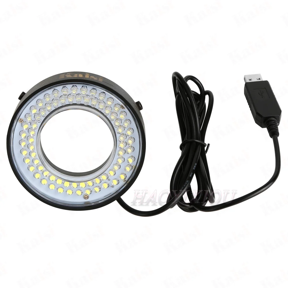 

USB 72 LED Ring Light Microscope Illuminator Lamp Adjustable Focus Lamp For Monocular Binocular Trinocular Stereo Microscope