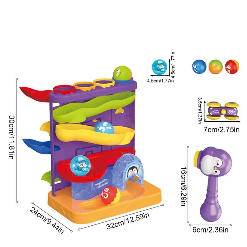 Автомобильная рампа гоночная трасса 2 в 1 игрушки-мячи и трек игрушка для мелкой