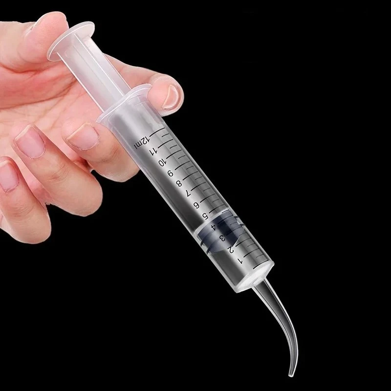Фото 12 мл набор для удаления ушной серы, шприц с распылителем воды и локтевой трубкой, безопасный инструмент для чистки ушной серы для взрослых и детей, домашний уход за здоровьем №5