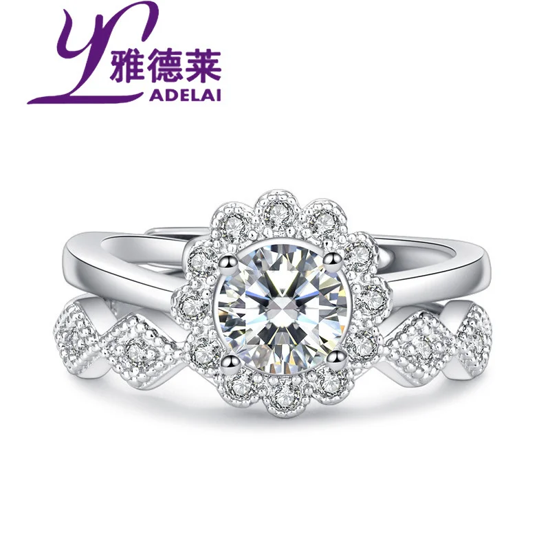 

Копия Yadelai's New Haoshi Цветочная имитация 1 carатмосферissanite бриллиант Stonee живое предложение кольцо Бесплатная доставка