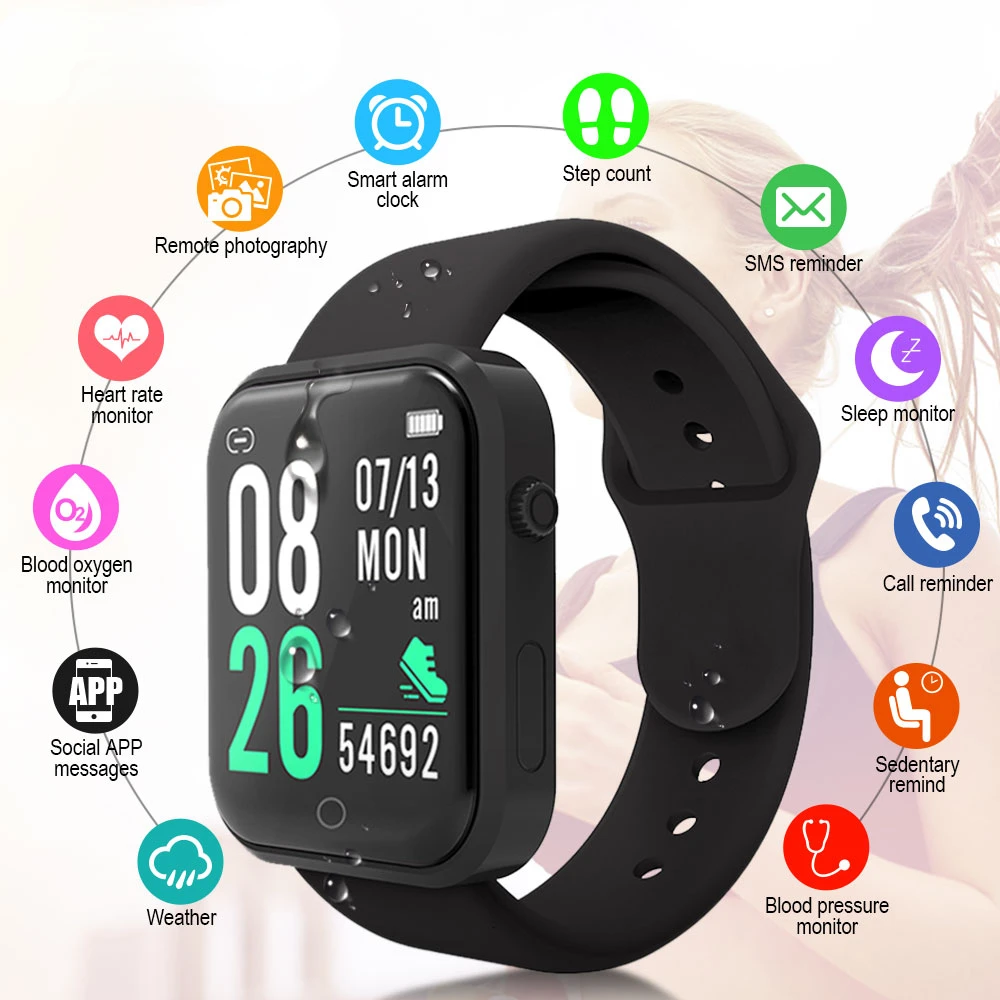 

Smart Digital Watch Bracelet for Men Women with Heart Rate Monitoring Running Pedometer Calorie Counter Health Sport Tracker