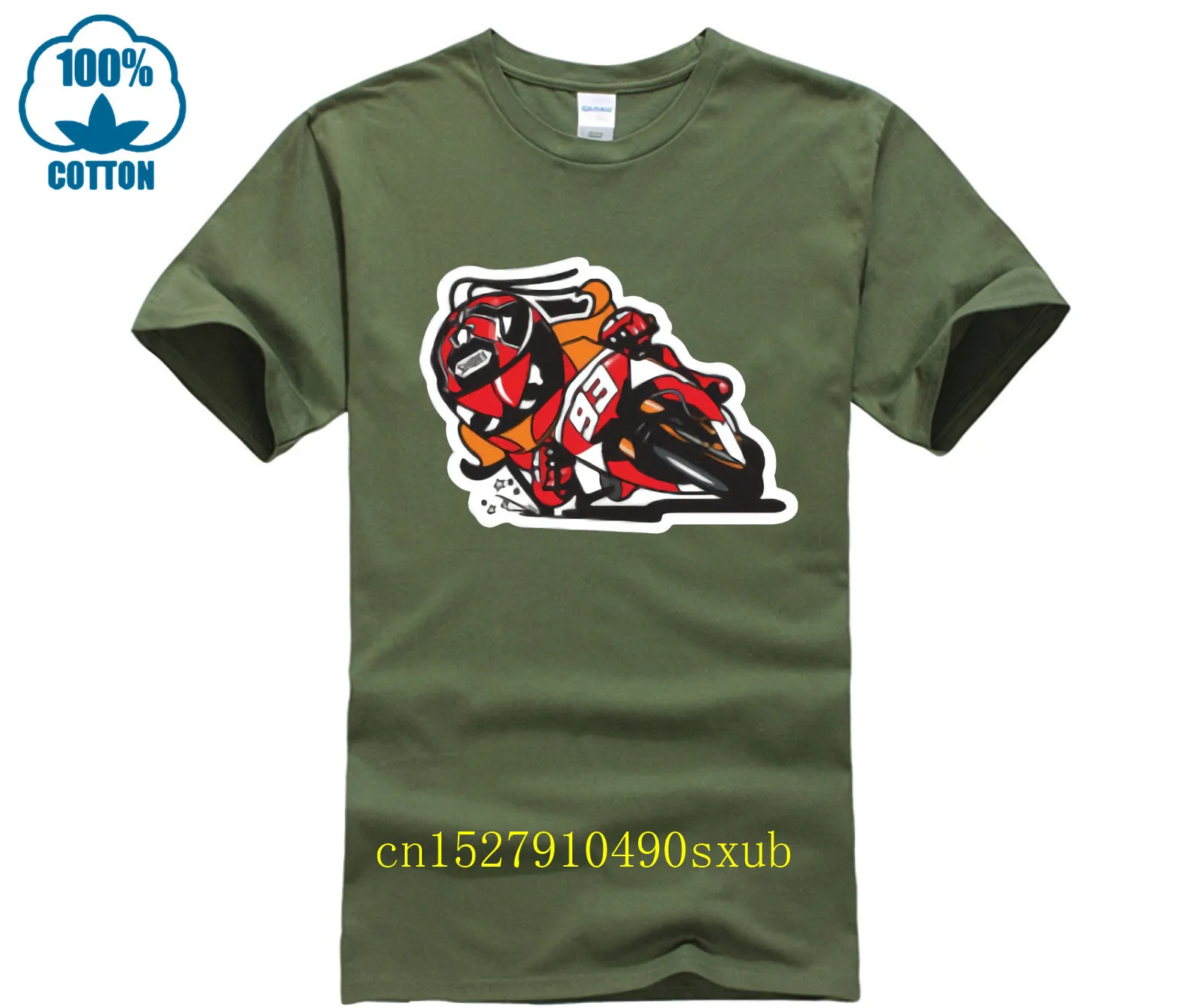 Фото Marquez Riders Streetwear Motorcycle Bike Racing Sports Mens Tee T shirt №2