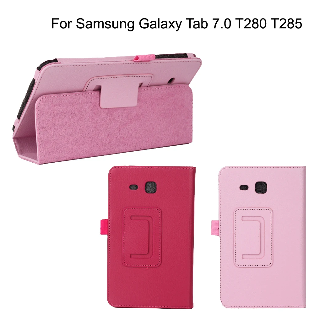 

For Samsung Galaxy Tab A 7.0 T280 T285 Smart Magnetic Fold Shell Hard Cover PU Leather Tab Accessories For Samsung Galaxy Tab 7"