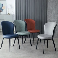light luxury dining chair modern minimalist faux leather household restaurant backrest stool nordic hotel chair desk chair