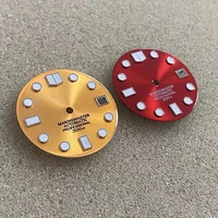new big nail sun pattern 28 5mm dial for skx007 modified dial with green luminous for nh35nh364r367s26 movement