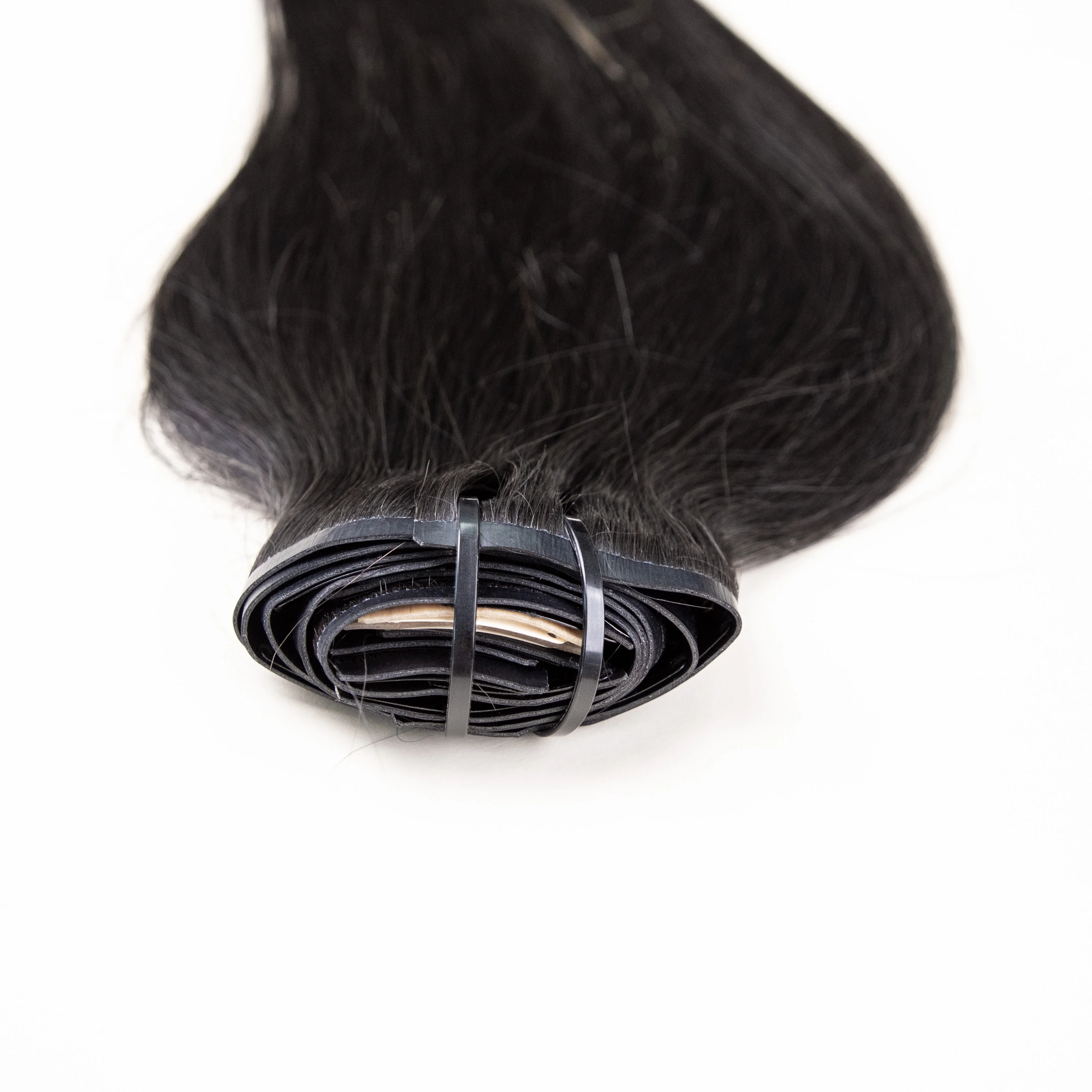 Прямые заколки из 100% наращивания человеческих волос 16 &quot-24&quot 9 шт. Натуральные