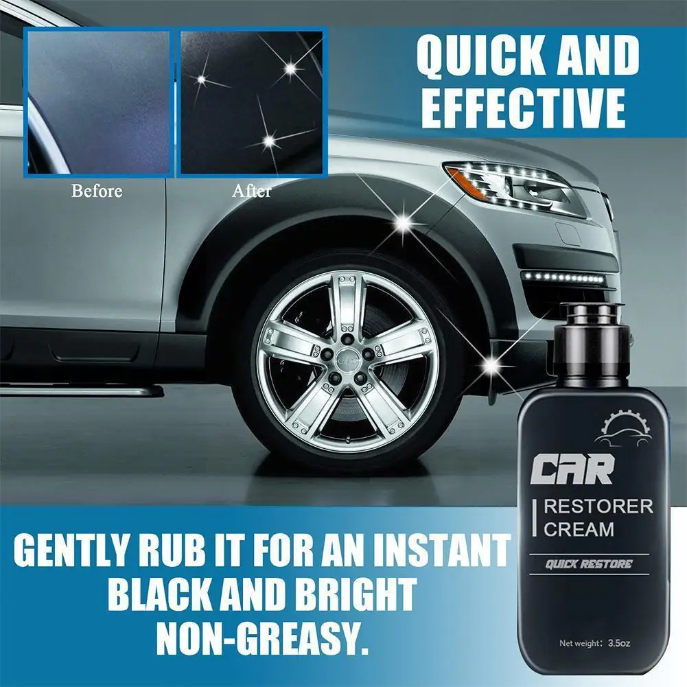 

100ml Renovation Agent For Auto Plastic Leather Renovation Agent Kit For Auto Parts Door Panel Auto Cleaner With Sponge Q6x3